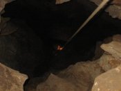 Sima de Huergas, Zona superior