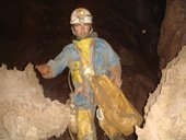 Navarro en la Torca Marino